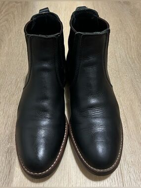 Red Wing Shoes Black Leather Chelsea Ankle Boots